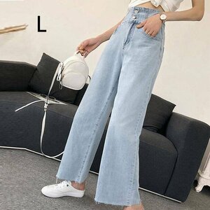 женский джинсы, Denim брюки износостойкость .. легкий популярный casual функциональность все в одном стрейч L