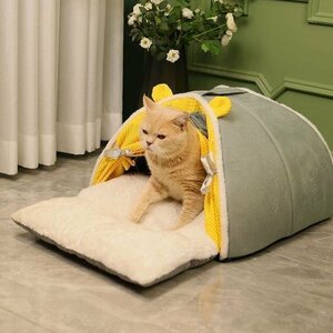  кошка собака bed домашнее животное house домашнее животное bed нежный ...... товары для домашних животных предотвращение скольжения подушка 2WAY мягкий маленький средний осень-зима L размер 