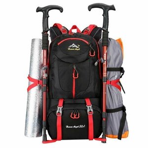  high capacity mountain climbing rucksack backpack rucksack waterproof rucksack bag black 