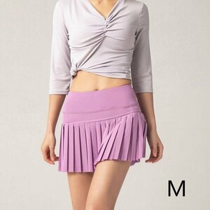  женский спорт одежда внутренний есть юбка мини-юбка юбка теннис Golf бег тренировка фитнес фиолетовый M