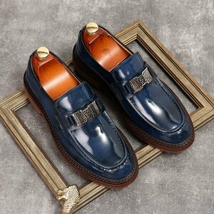 XX-SH-1618 blue / worker handmade 40 size 25.cm degree [ new goods unused ] high quality popular new goods men's shoes business shoes worker handmade book