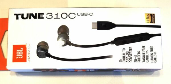 【美品】 JBL Tune 310C USB イヤホン ブラック