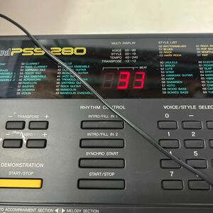 YAMAHA portasound PSS-280 ヤマハ 電子キーボード　簡易チェック全キー/音出しOK 現状　