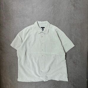 USED ユーズド　VAN HEUSEN 半袖シャツ　チェックシャツ　2XL