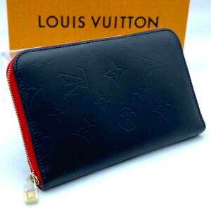 1円〜 ルイ ヴィトン ヴェルニ ラウンドファスナー エルドリッジ 財布 ブラック レッド 系 モノグラム ジッピー LOUIS VUITTON