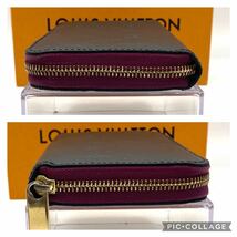 美品 ルイ ヴィトン ヴェルニ ラウンドファスナー 長財布 ブラック アマラント 系 モノグラム ビトン ジッピー LOUIS VUITTON_画像4