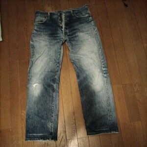 USA製 90年代 Levi's 501 ビンテージ デニム 36×36 刻印555 MADE IN USA 90s バレンシア工場 ②