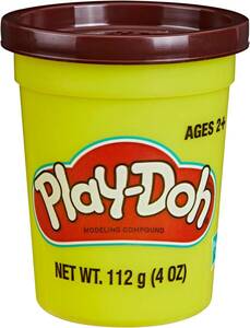 プレイ・ドー Play-Doh シングル缶 112g (ちゃいろ)こむぎねんど F2635 正規品
