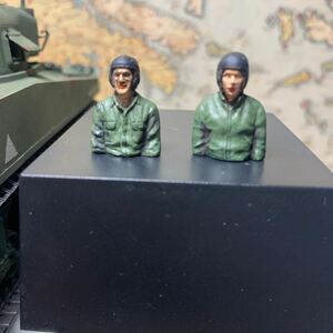 １／35 アメリカ戦車兵上半身2体セットＡ　完成品 