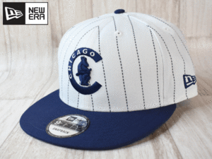 J41《未使用品》NEW ERA ニューエラ【9 FIFTY フリーサイズ】MLB COOPERSTOWN CHICAGO CUBS カブス 帽子 キャップ