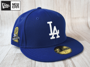 J39《未使用品》NEW ERA ニューエラ【7-3/4 - 61.5cm】MLB LA DODGERS ドジャース サイドパッチ 帽子 キャップ