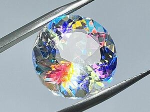  ミスティック トパーズ 14.47Ct Mystic Quartz シンセティック synthetic ラウンド