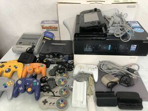 任天堂 WiiU/Wii/N64/SFC 他 レトロゲーム機 周辺機器 等 ジャンク含む まとめ売り / WUP-101 RVL-001 NUS-001 い955a