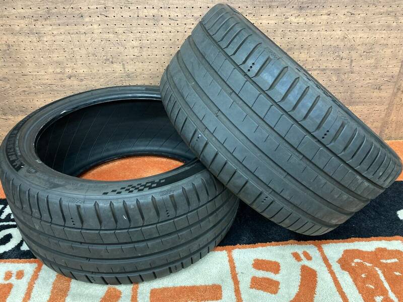 ◆1,000円スタート完全売切り!バリ山2本◆265/35-18◆MICHELIN PILOT SPORT◆ミシュラン パイロットスポーツ５◆265/35ZR18 97Y◆23年製◆