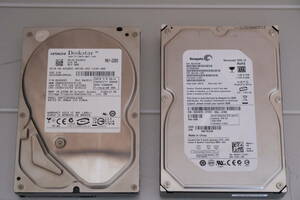 Hitachi HDP725050GLA360 500GB / Seagate ST3320620AS 320GB / 3.5インチHDD SATA ２個セット