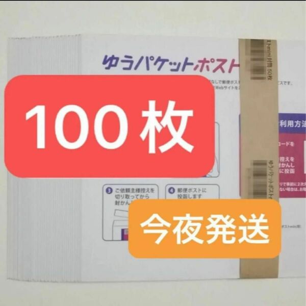 新品　ゆうパケットポストmini封筒　ゆうパケットポストミニ　専用封筒　100枚