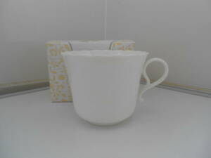 【■NARUMI Bone China Silky White ナルミ ボーンチャイナ シルキーホワイト▲ロングセラー商品●コーヒーカップ 単品】美品 