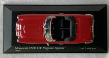 当時物★未使用！MINICHAMPS・1/43・マセラッティー 3500 GT・1961年式・MASERATI Vignale Spider・Red・ミニチャンプ_画像5
