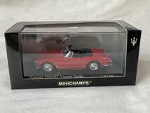 当時物★未使用！MINICHAMPS・1/43・マセラッティー 3500 GT・1961年式・MASERATI Vignale Spider・Red・ミニチャンプ_画像8