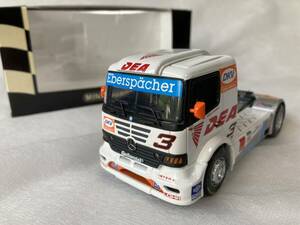 当時物★未使用！MINICHAMPS・1/43・ベンツ レース トラック・Mercedes Benz Race Truck・DKV team・2001 ETRC選手権・ミニチャンプ