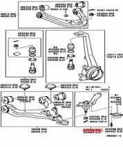 レクサス 純正 GS300 GS400 GS430 フロントロワーボールジョイント 左 LEXUS Front Lower ball Joint LH 未使用 メーカー純正品 JDM OEM_画像2