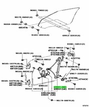 レクサス 純正 SC300 ソアラ フロントドアウインドウ レギュレータ 左 LEXUS SOARER REGULATOR FRONT DOOR WINDOW LH 未使用 OEM JDM_画像2