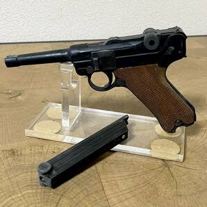 現状渡し TANAKA WORKS/タナカワークス ガスガン ASGK規格/樹脂製 LUGER P-08/ルガー P-08 木製グリップ/リアルウッドの画像1