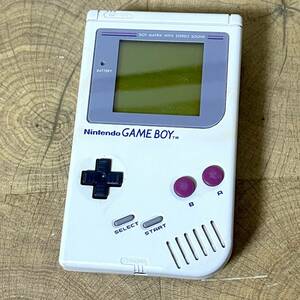 A 通電のみ確認 Nintendo/任天堂 GAME BOY/ゲームボーイ 本体のみ DMG-01 現状渡し 初代ゲームボーイ