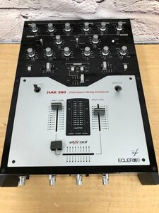 ジャンク　通電OK 動作未確認 ECLER HAK360 エクラー DJ ミキサー 240514SK230003