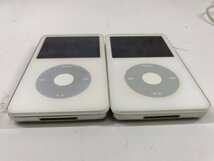 一部難あり Apple iPod classic A1136 (第 5 世代) 30GB ホワイト MA444J 2台まとめ売り/ユニバーサルドック A1153 付属　 240223SK281757_画像3