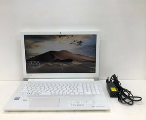 TOSHIBA 東芝 dynabook T55/DW PT55DWP-BJA2 Windows10 Core i3-7100U 2.40Ghz 4GB HDD 1TB ノートパソコン 240430SK060059