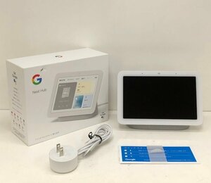 Google Nest Hub グーグル ネスト ハブ第2世代 スマートスピーカー ７インチディスプレイ チョーク GA01331-JP 240509SK260223