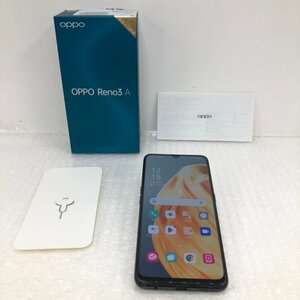 OPPO オッポ Reno3 A CPH2013 ブラック 128GB 楽天モバイル利用制限〇 Android アンドロイド スマホ 240423SK410212