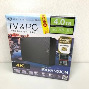 【未開封】エレコム シーゲイト 3.5インチ HDD Expansion 4TB SGD-MZ040UBK ブラック 240503SK010994