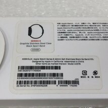 【ジャンク品】Apple Watch Series 6 GPS+Cellular 44mm ステンレススチール M09H3J/A A2376 グラファイト 240425SK251125_画像9