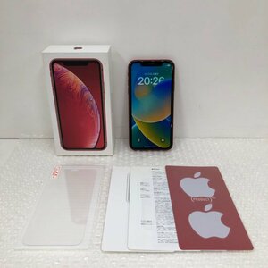 【ジャンク品】Apple iPhone XR 64GB MT062J/A A2106 SIMフリー バッテリー最大容量79％ 240422SK240367