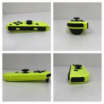 【ジャンク品】Nintendo switch ニンテンドースイッチ ジョイコン HAC-015/HAC-016 Joy-Con　ネオンイエロー 　240418SK750026_画像3