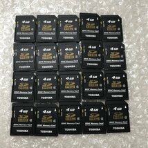 【ジャンク品】TOSHIBA 東芝 SDHCカード 4GB 20枚まとめ売り メモリーカード 初期化済 240410SK750090_画像1