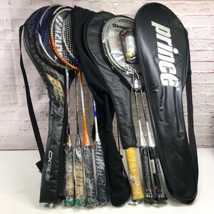  present condition goods badminton racket set sale 10ps.@( gut less 4ps.@) YONEX BRIDGESTONE prince other 240329SK250037