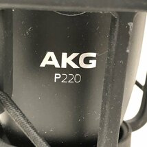 【ジャンク品】AKG P220 コンデンサーマイク　箱なし　本体のみ　240509SK260211_画像9