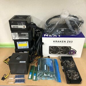 [ Junk ] PC parts set sale power supply graphics board GTX1070 CPU cooler,air conditioner simple water cooling memory DDR3 ECC other great number 240510SK290167