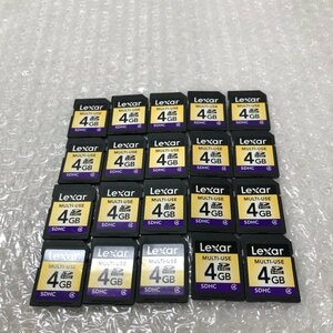 【ジャンク品】Lexar レキサー SDHCカード 4GB 20枚まとめ売り メモリーカード 初期化済 240515SK750088