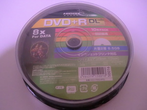  free shipping HIDISC 8.5GB DVD+R DL data for 10 sheets 