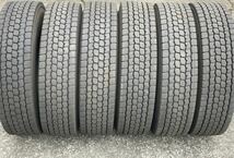 225/80R17.5 6本 ブリヂストン M888 ミックス 4トン 送料無料 屋内保管 良品 バリ山_画像1