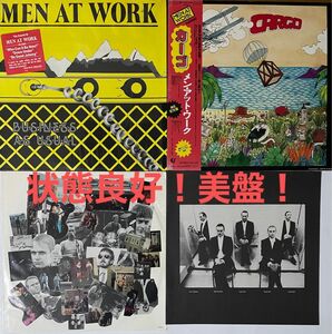 更にお値下げ美盤LP!メンアットワークMEN AT WORK①BUSINESS AS USUALシュリンク付米盤② CARGO帯付