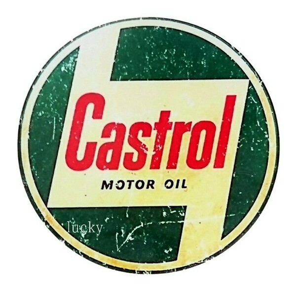 ヴィンテージ レトロ 転写ステッカー 車 カッティングステッカー シール シート デカール Castrol MOTOR OIL カストロール 装飾 luk242