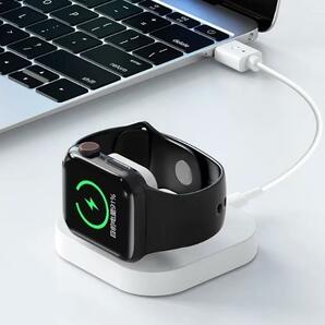 Apple Watch ワイヤレス アップルウォッチ 充電器 スタンド USB Type-C 接続 マグネット充電器 ワイヤレス充電 ホルダー 充電スタンド 薄型の画像5