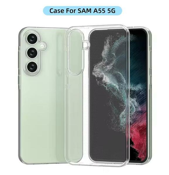 Galaxy A55 5G SC-53E クリア シリコン ケース カバー ギャラクシー a55 TPU ソフトケース 透明 スマホケース