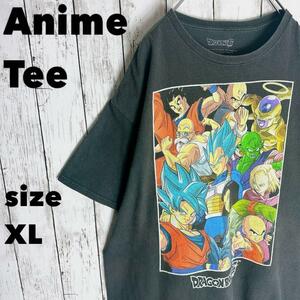 アニメT【ドラゴンボール】XL キャラ tシャツ オフィシャル ゴッド 古着