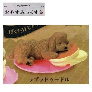 おやすみっくす 「ラブラドゥードル」 ／ エール ◇ 動物フィギュア ガチャ ガチャポン カプセルトイ 犬 ラブラドール プードル